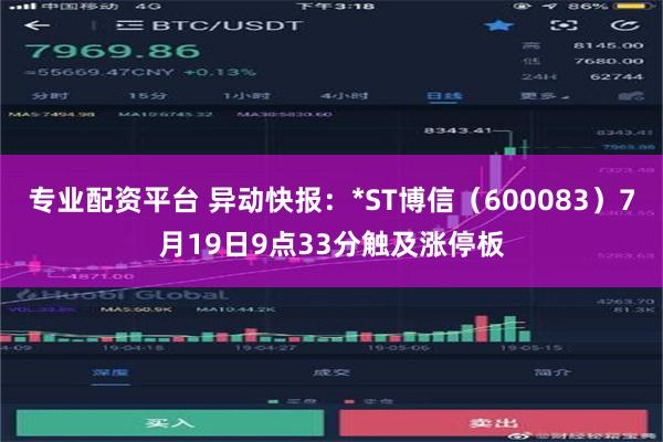 专业配资平台 异动快报：*ST博信（600083）7月19日9点33分触及涨停板