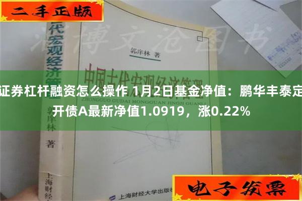 证券杠杆融资怎么操作 1月2日基金净值：鹏华丰泰定开债A最新净值1.0919，涨0.22%