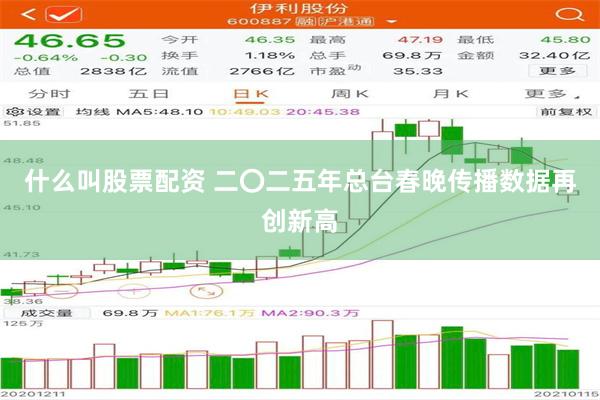 什么叫股票配资 二〇二五年总台春晚传播数据再创新高